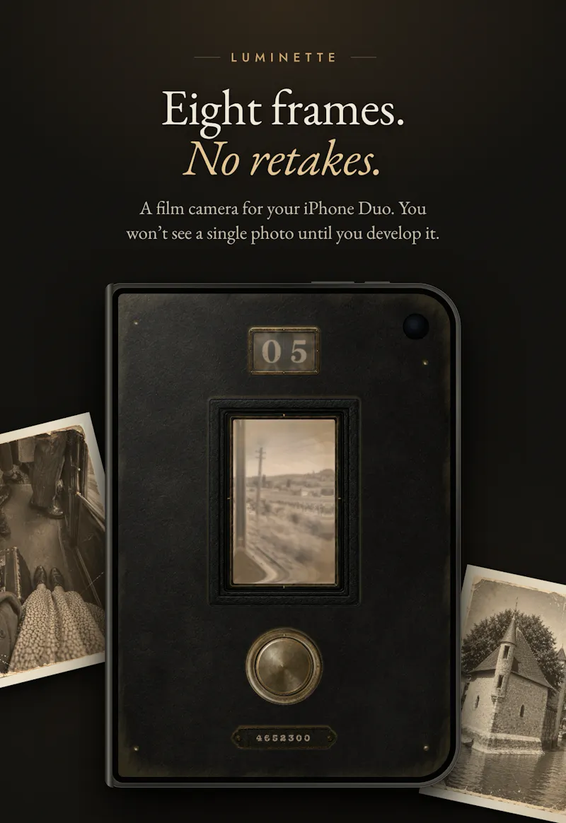 Luminette: A 1920s Camera for iPhone Duo screenshot 3