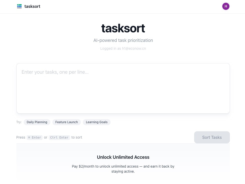 tasksort.app gallery image