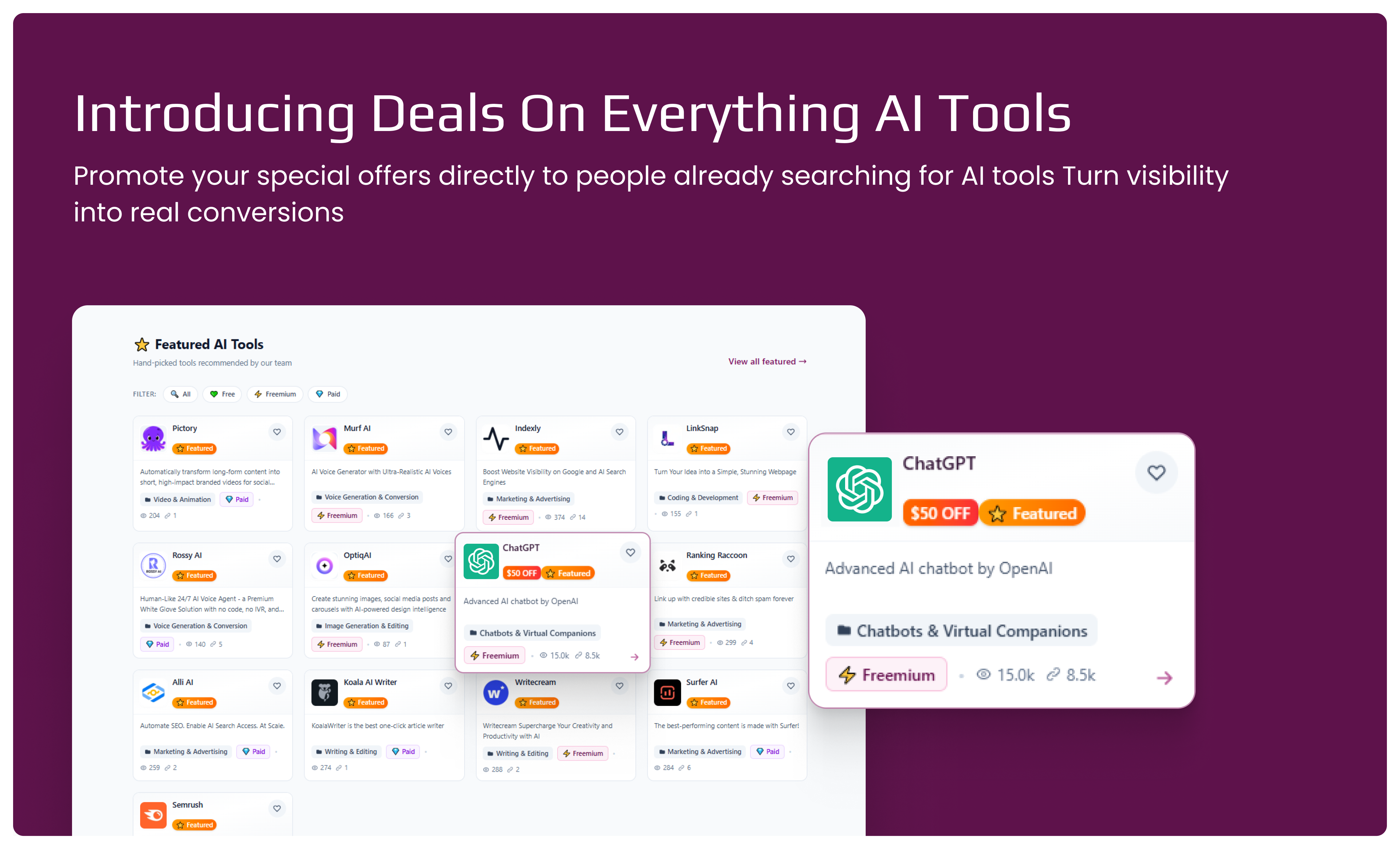 Find the Best AI Tool Deals in One Place gallery image