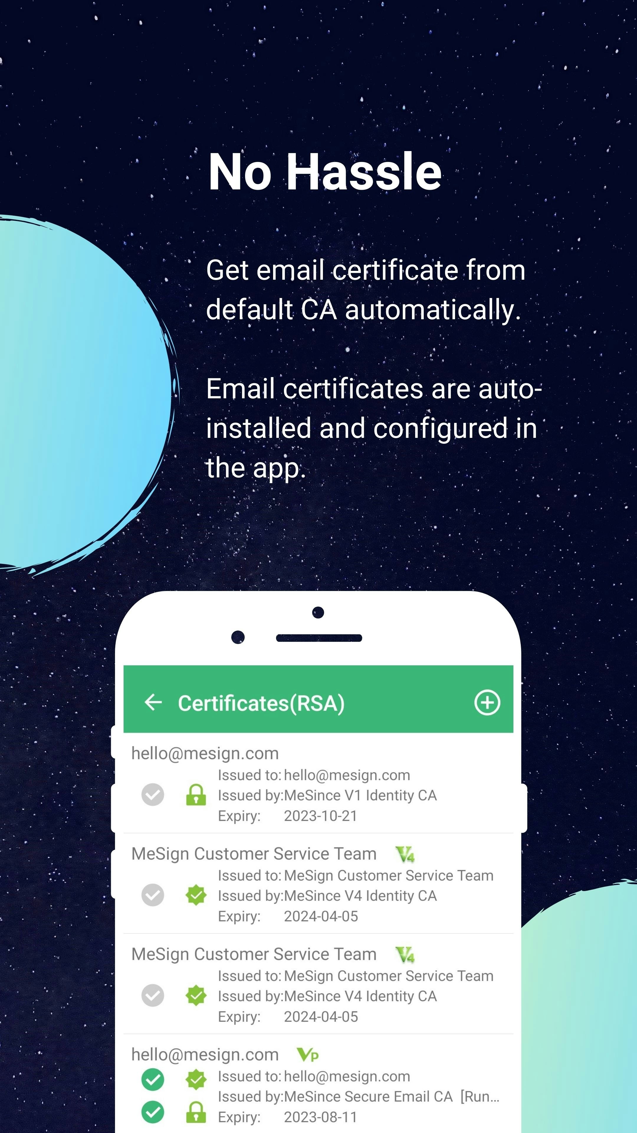 MeSign app gallery image