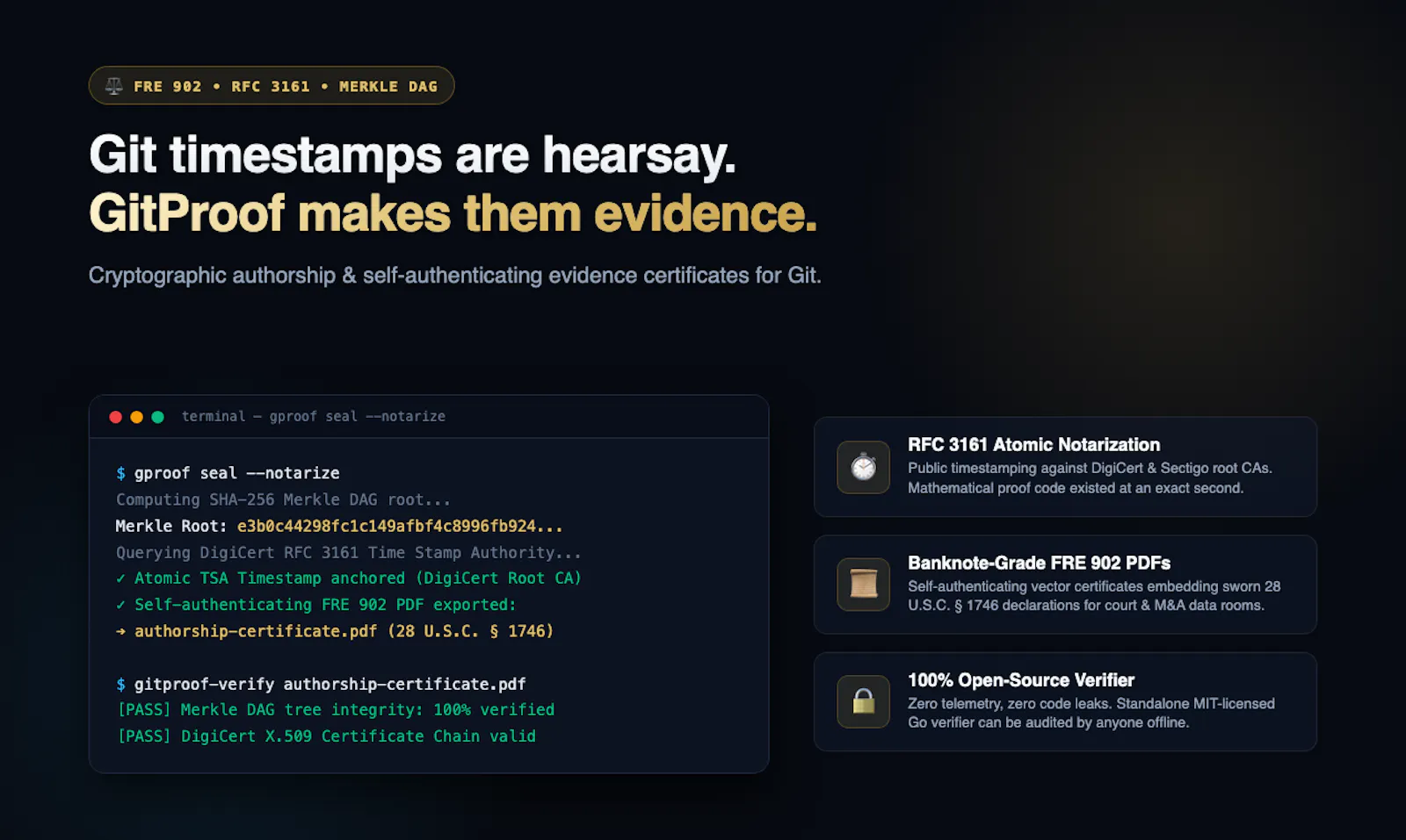 GitProof screenshot 2