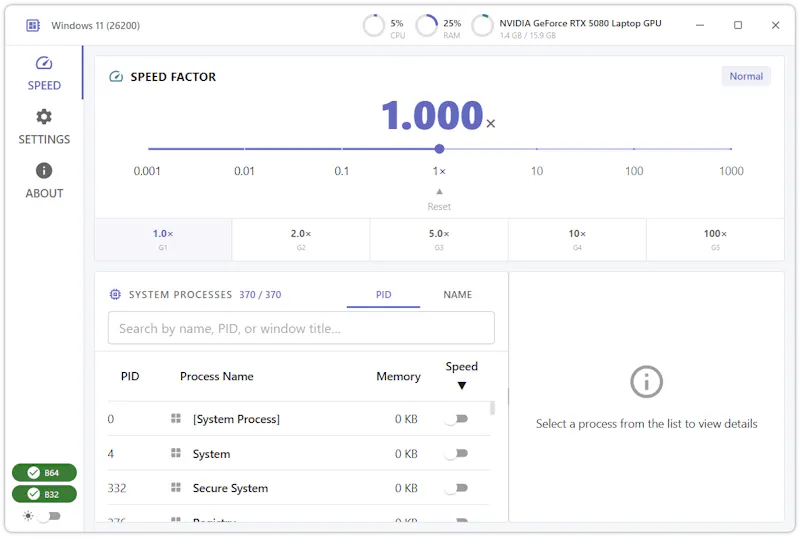 OpenSpeedy screenshot 3