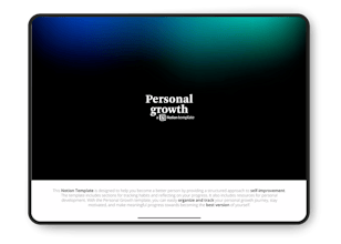 Personal growth | Notion Template gallery image