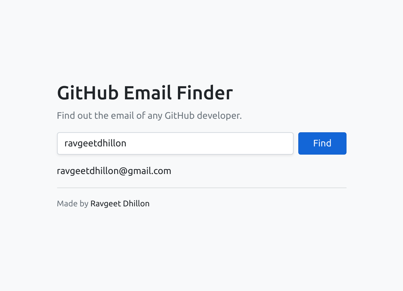 GitHub Email Finder gallery image