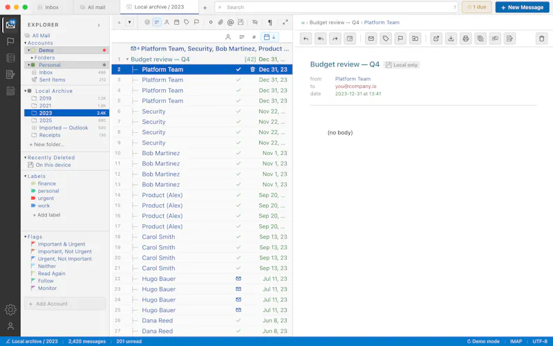 MailCode screenshot 3