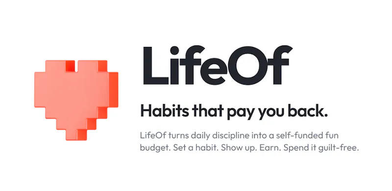 LifeOf — Habits that pay you back. screenshot 1