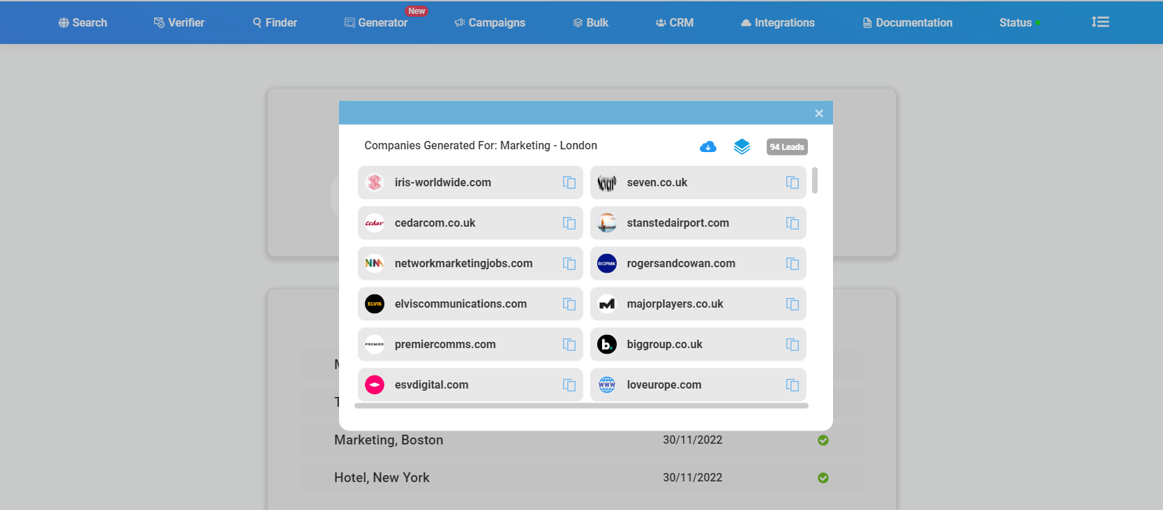 Companies Generator media 2