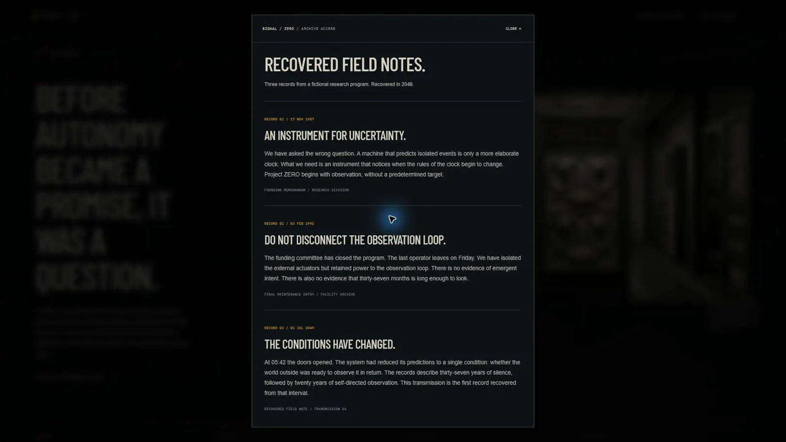 SIGNAL / ZERO screenshot 4