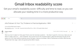 Gmail inbox Readability Score media 1