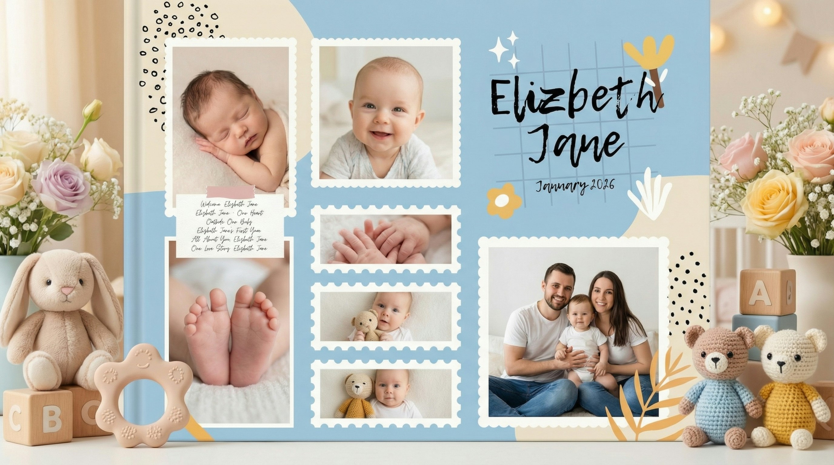 Baby Photo Album – First Year Memories gallery image