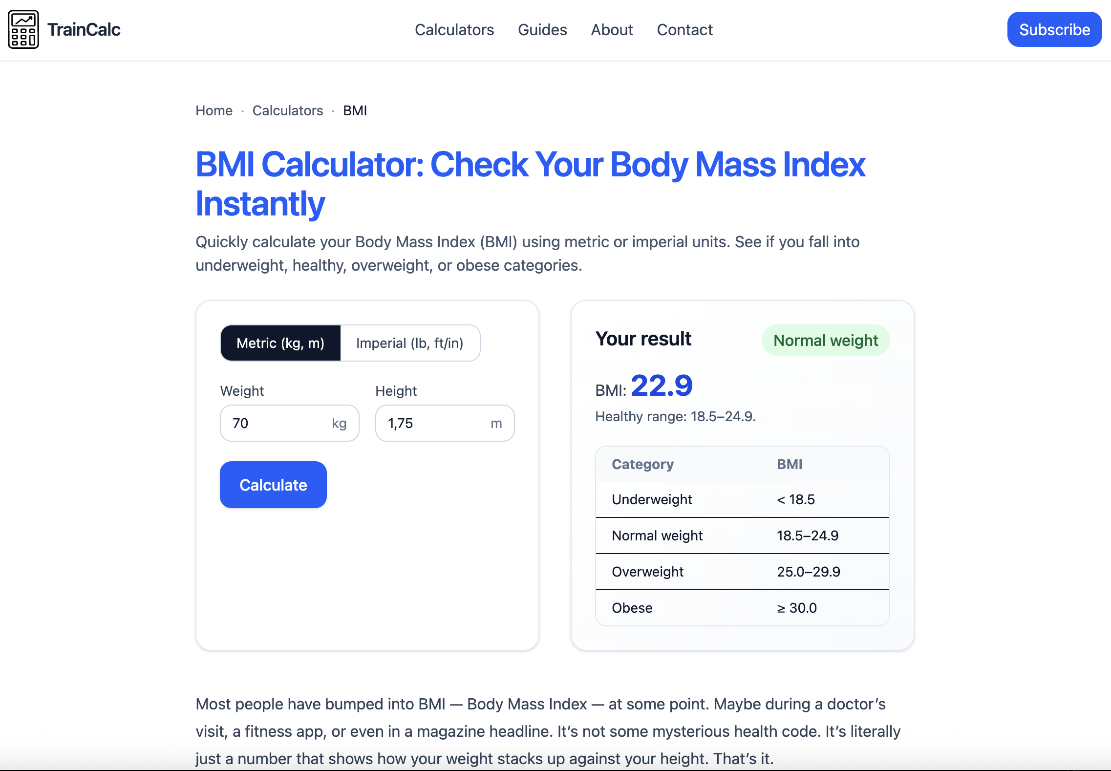 TrainCalc gallery image