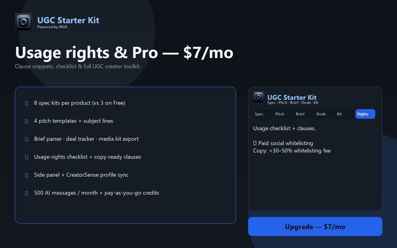 CreatorSense UGC Starter Kit gallery image
