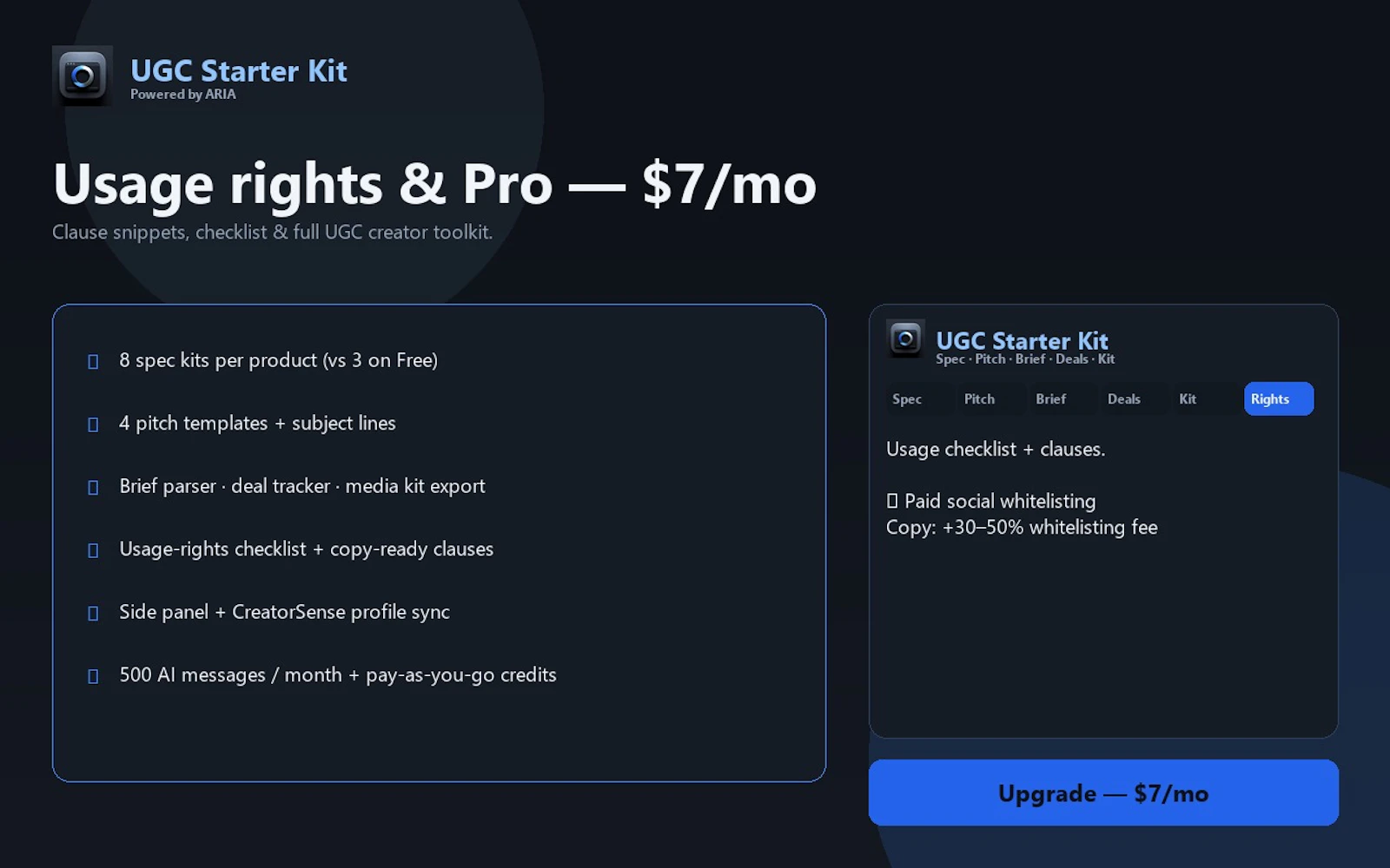 CreatorSense UGC Starter Kit screenshot 7