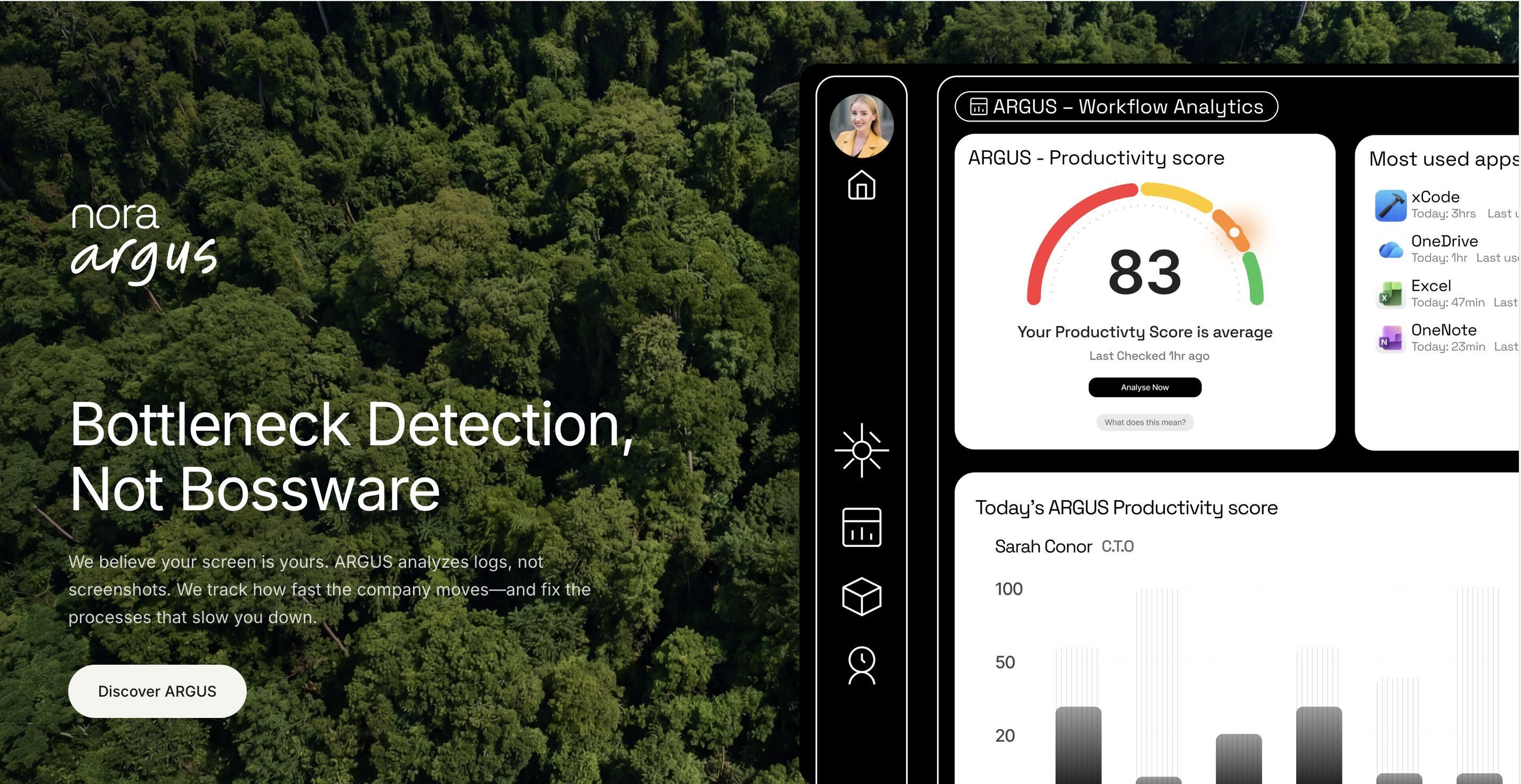 NORA - Screenshot 2 showing product features and functionality