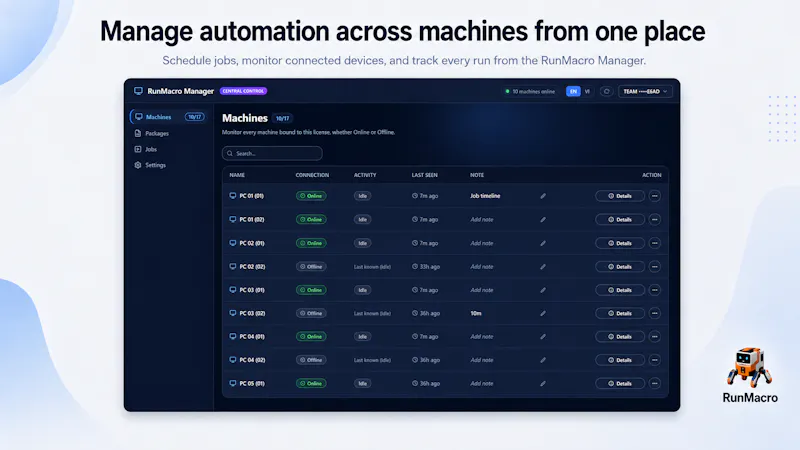 RunMacro screenshot 5