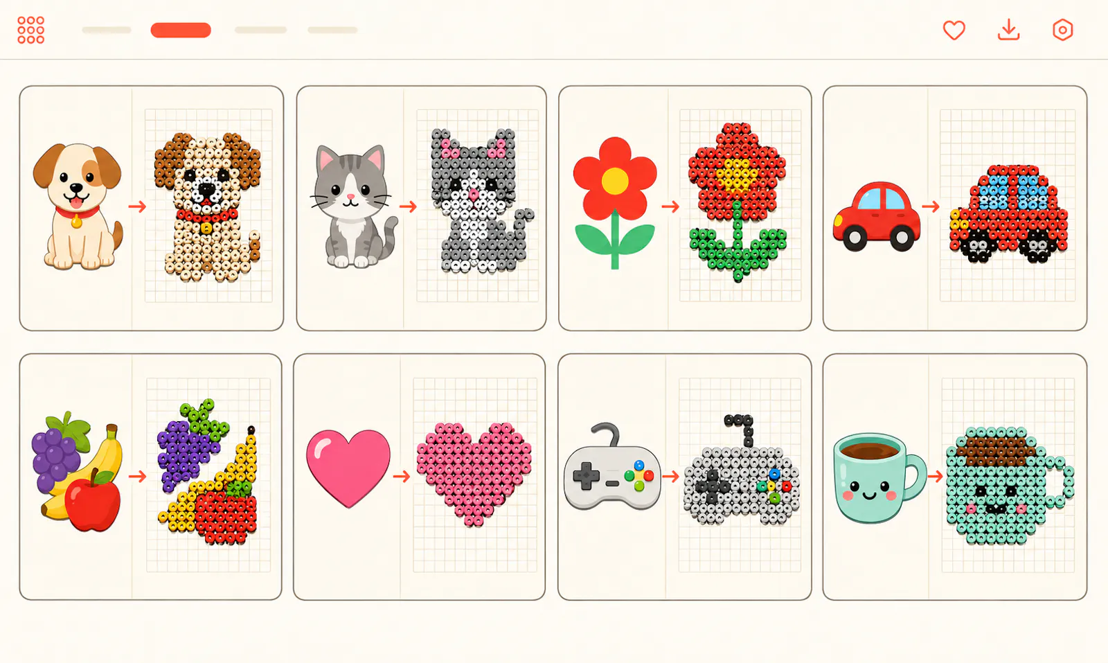 Image to Perler Bead patterns screenshot 3