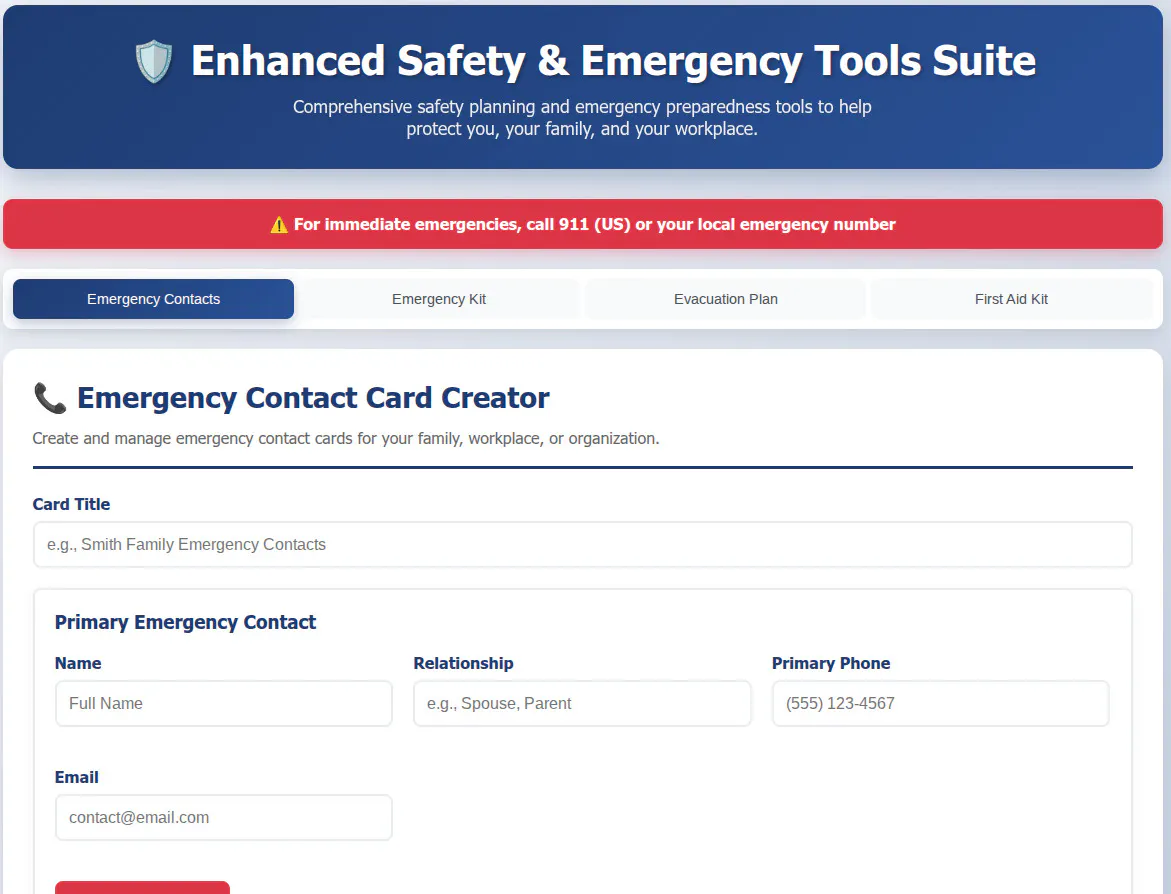 FreeWWW Safety & Emergency Suite gallery image