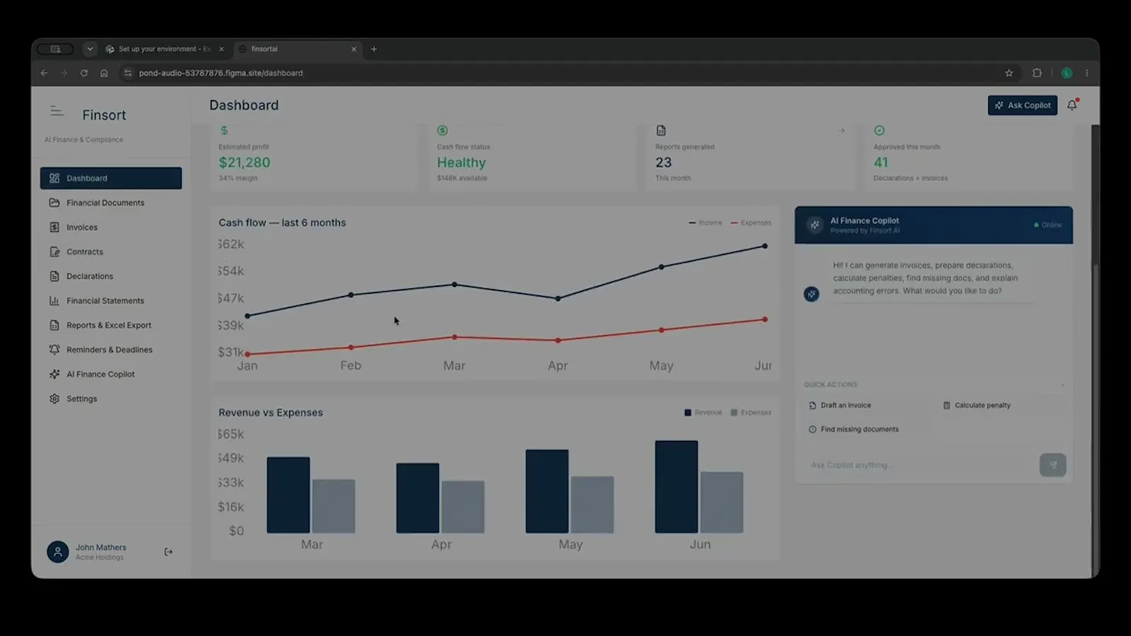 Finsort screenshot 1 (video preview)