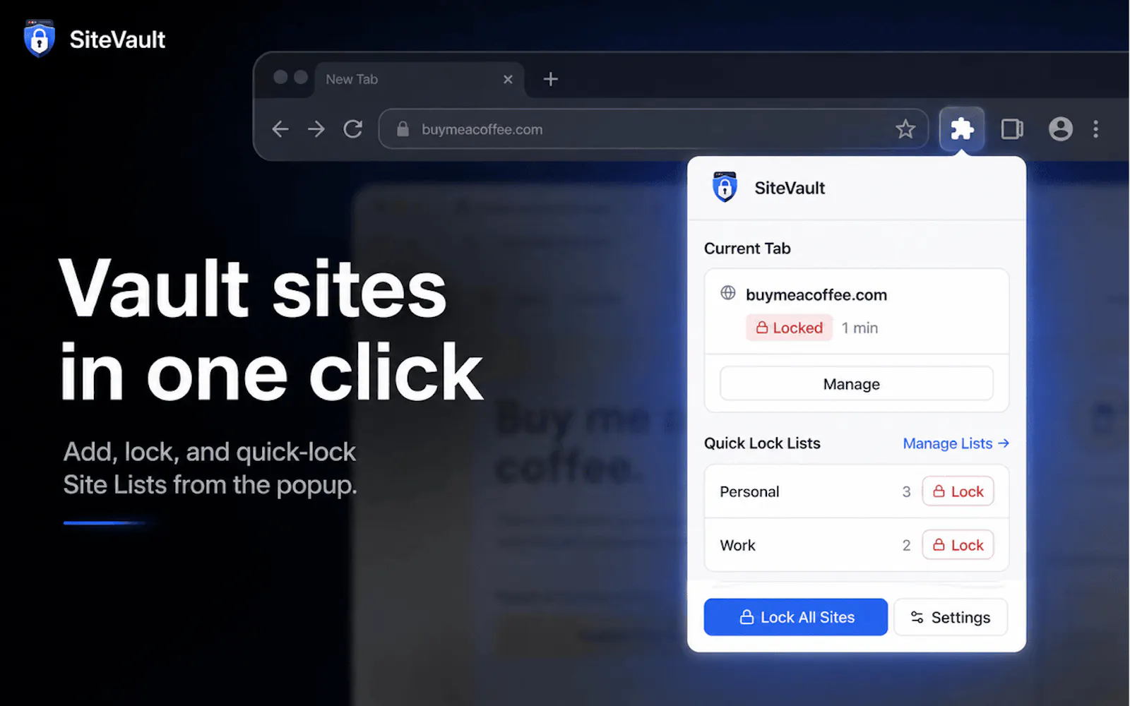 SiteVault screenshot 2