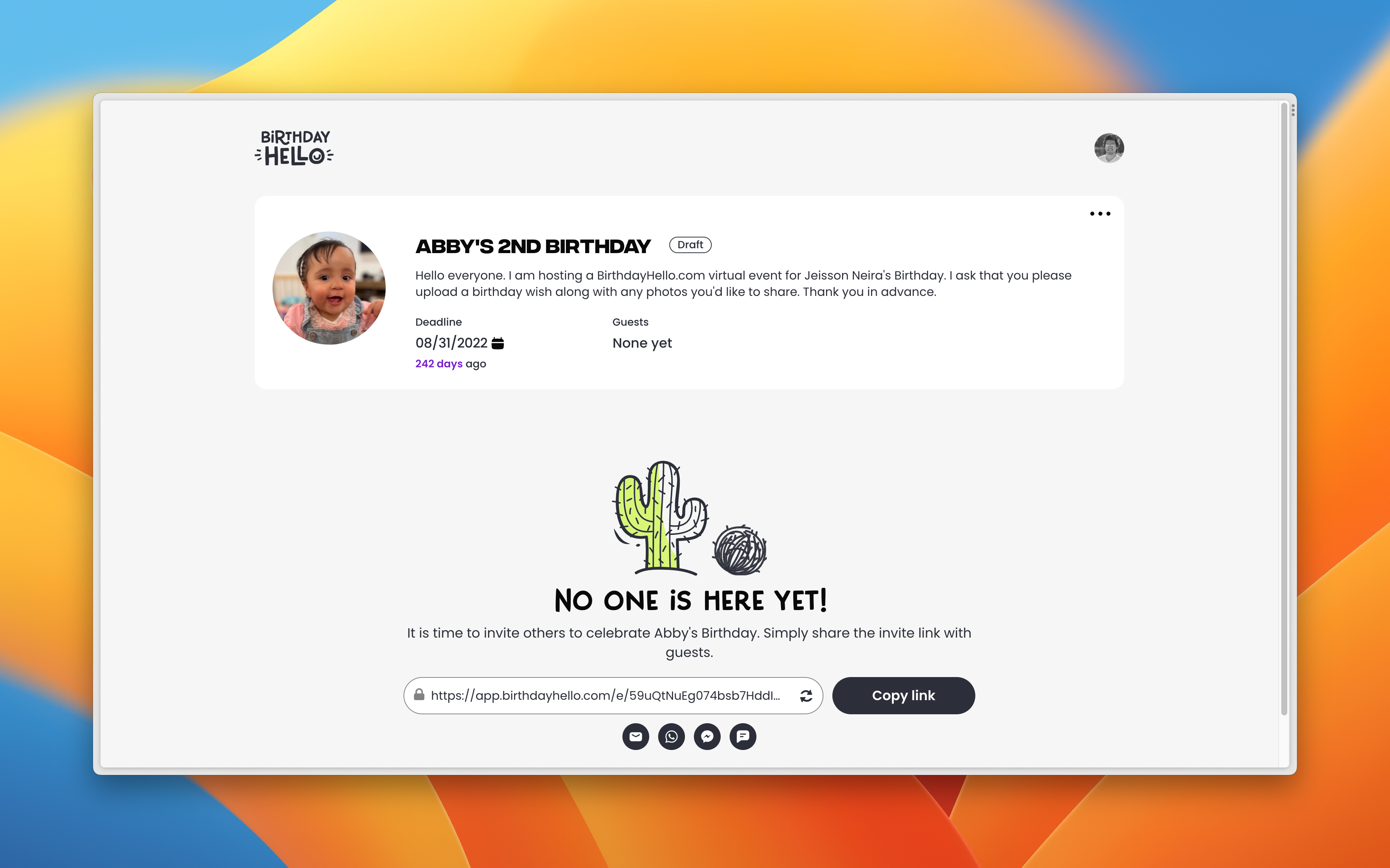 Mídia 4 de Hello Hello - Transforme aniversários em memórias inesquecíveis