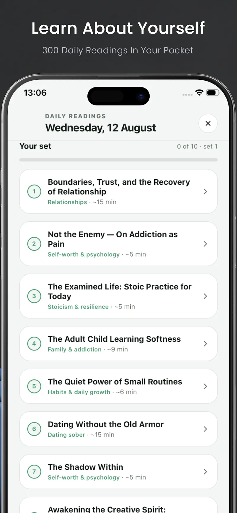 Sober Voice: Affirmations + Tools screenshot 6
