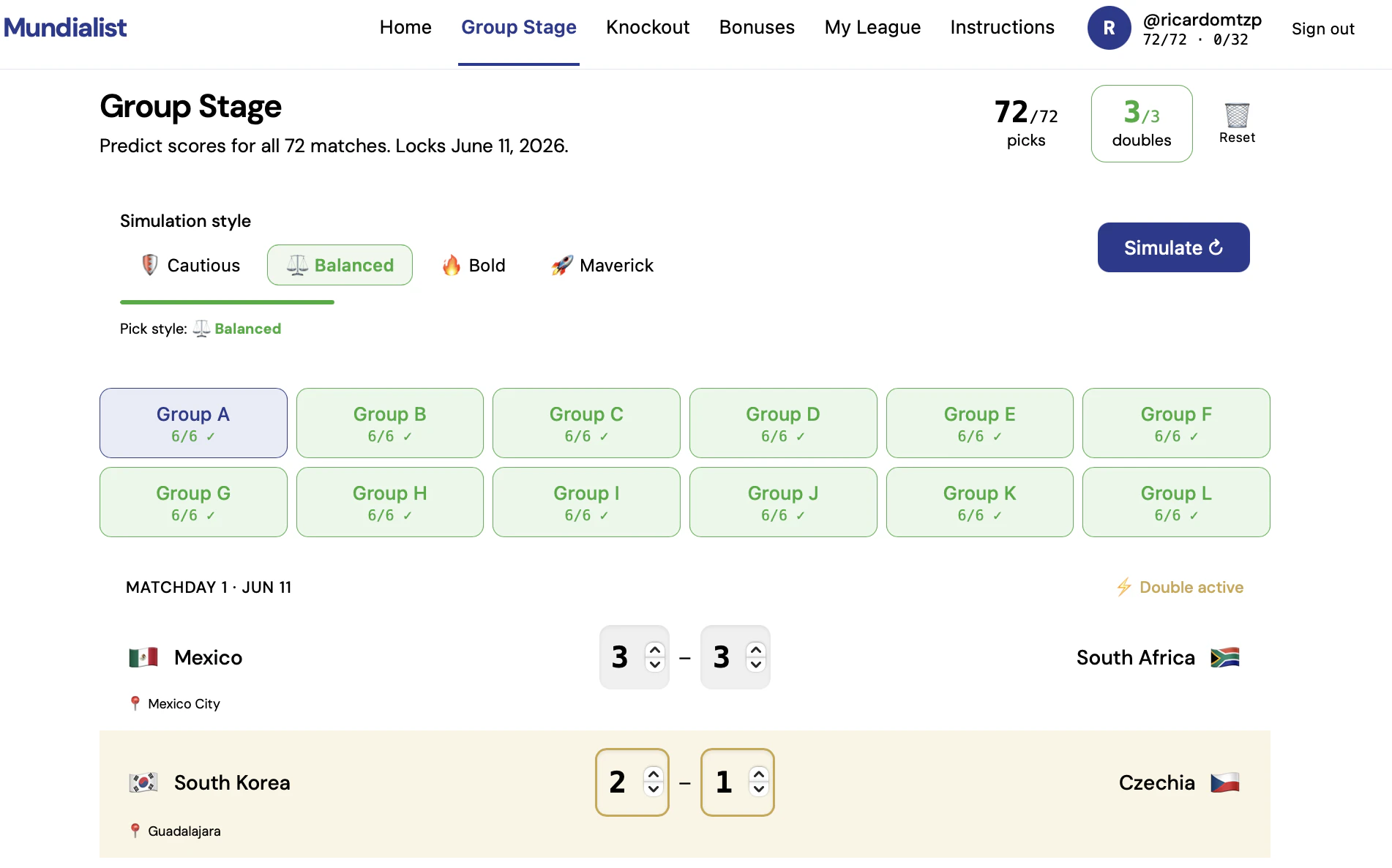 Mundialist - FIFA World Cup Predictor screenshot 1