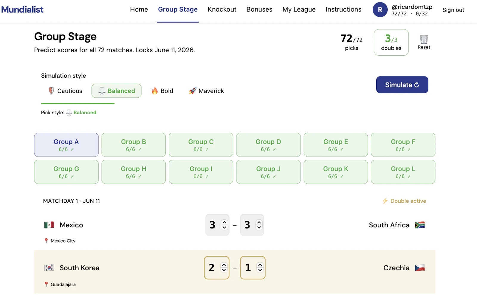 Mundialist - FIFA World Cup Predictor screenshot 1