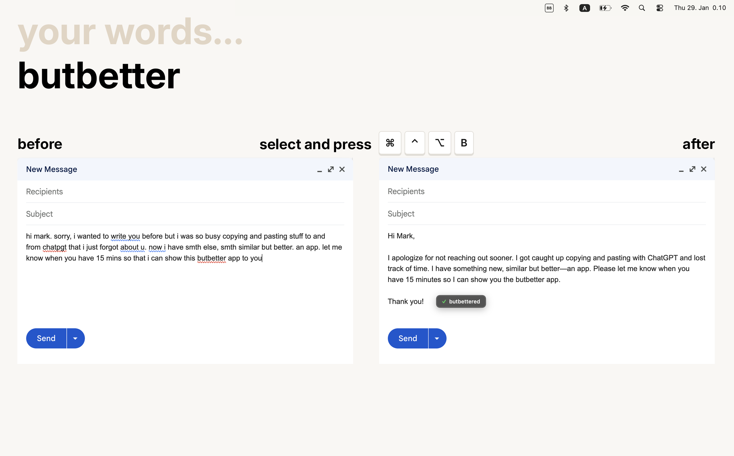 butbetter - Screenshot 2 showing product features and functionality