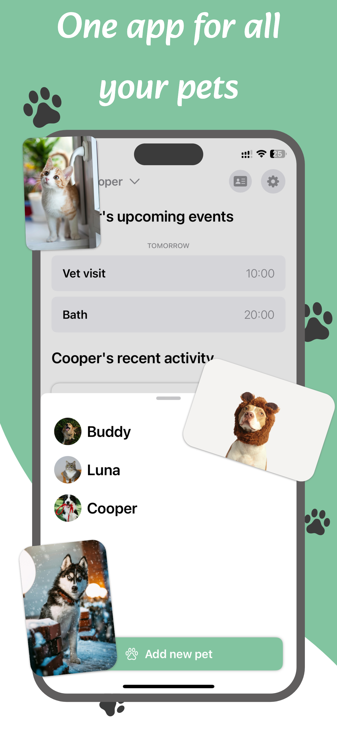 startuptile Pet App-An all in one health tracking and reminder app for your pets