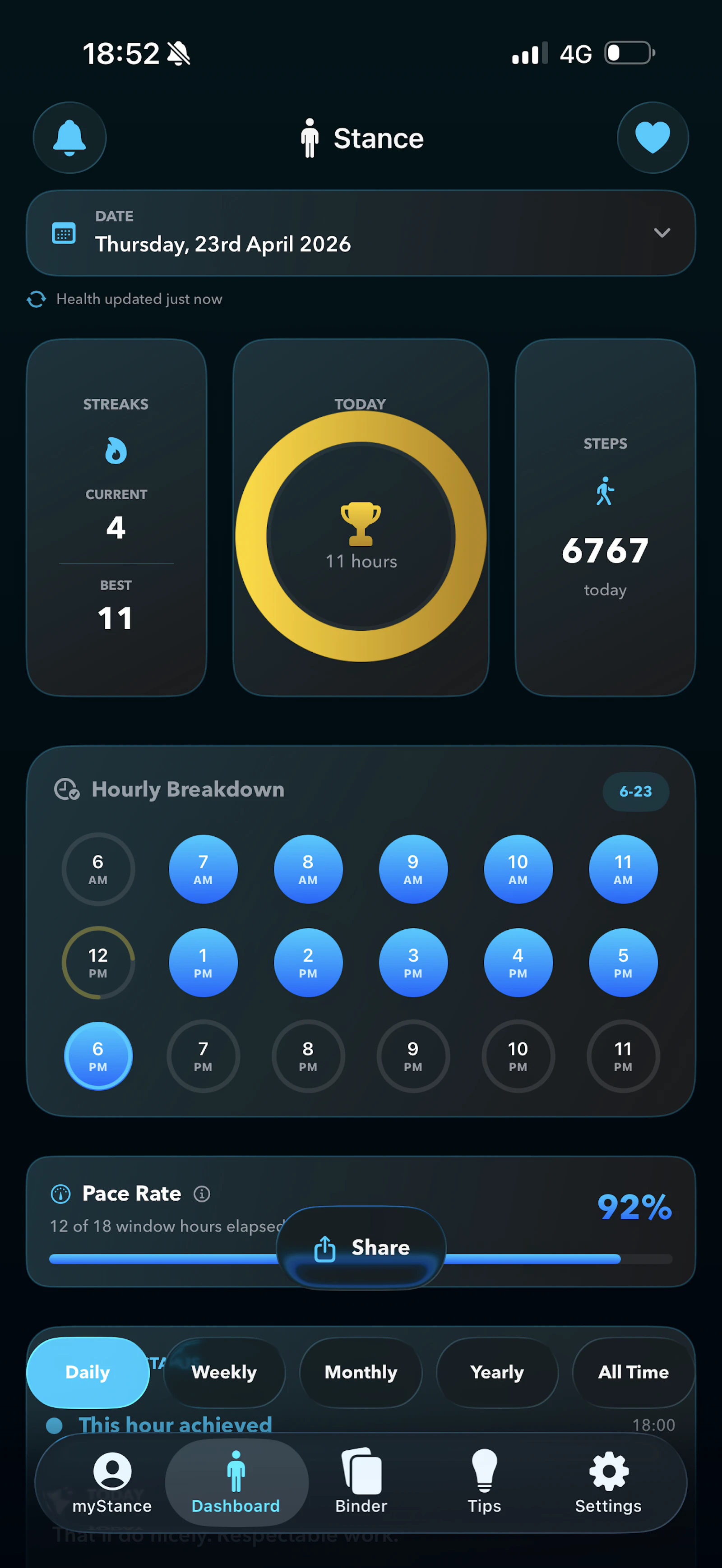 Stance: Level Up Your activity screenshot 2