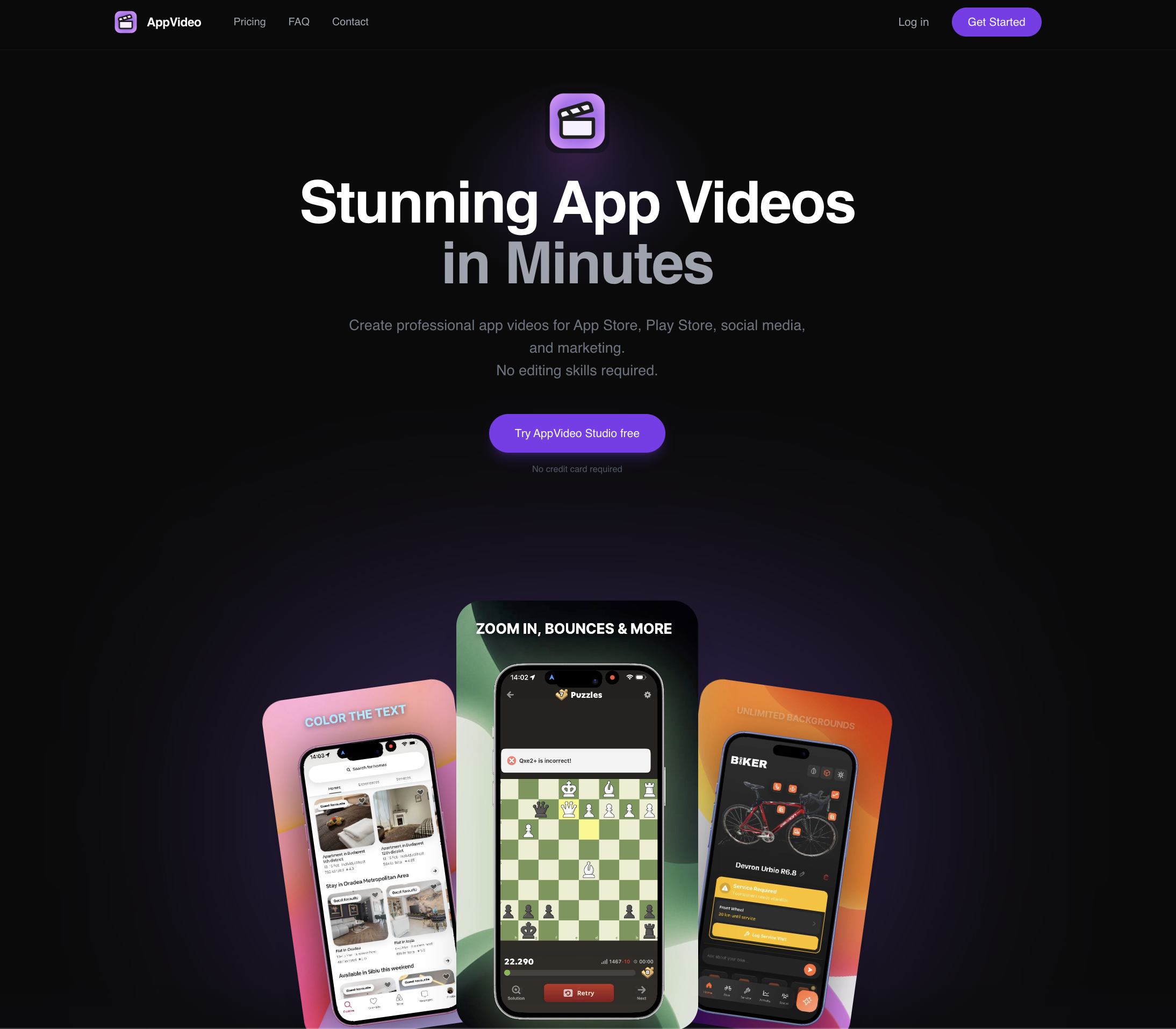 App Video Studio - Main product screenshot demonstrating key features and user interface