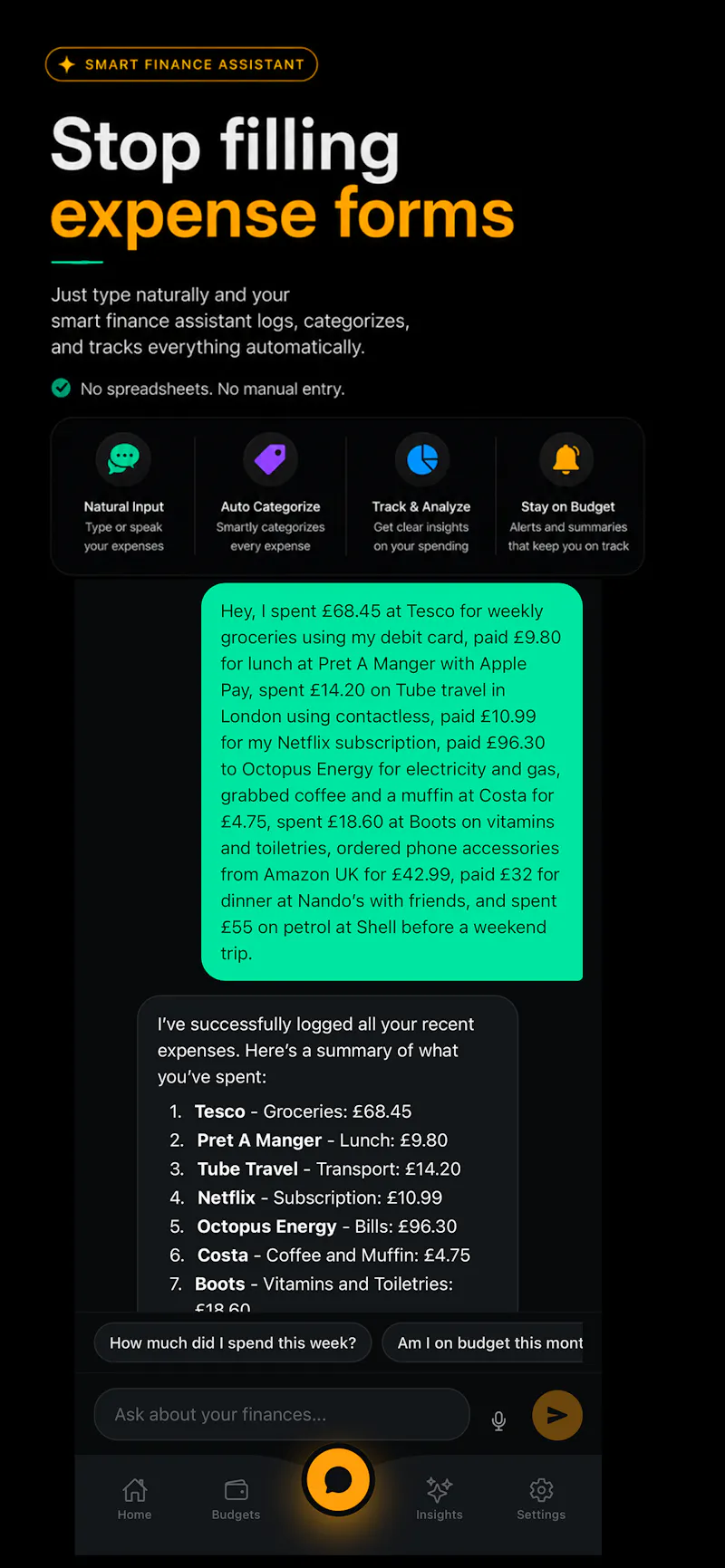 Smira – Voice Expense Tracker screenshot 3