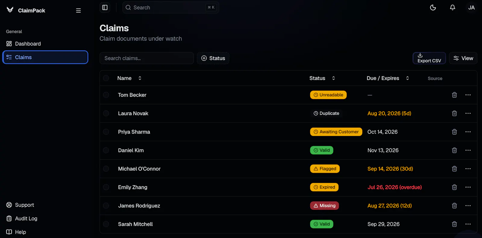 ClaimPack screenshot 1