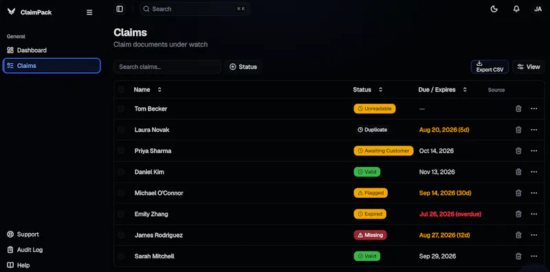 ClaimPack screenshot 1