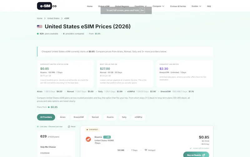 e-sim.co screenshot 2