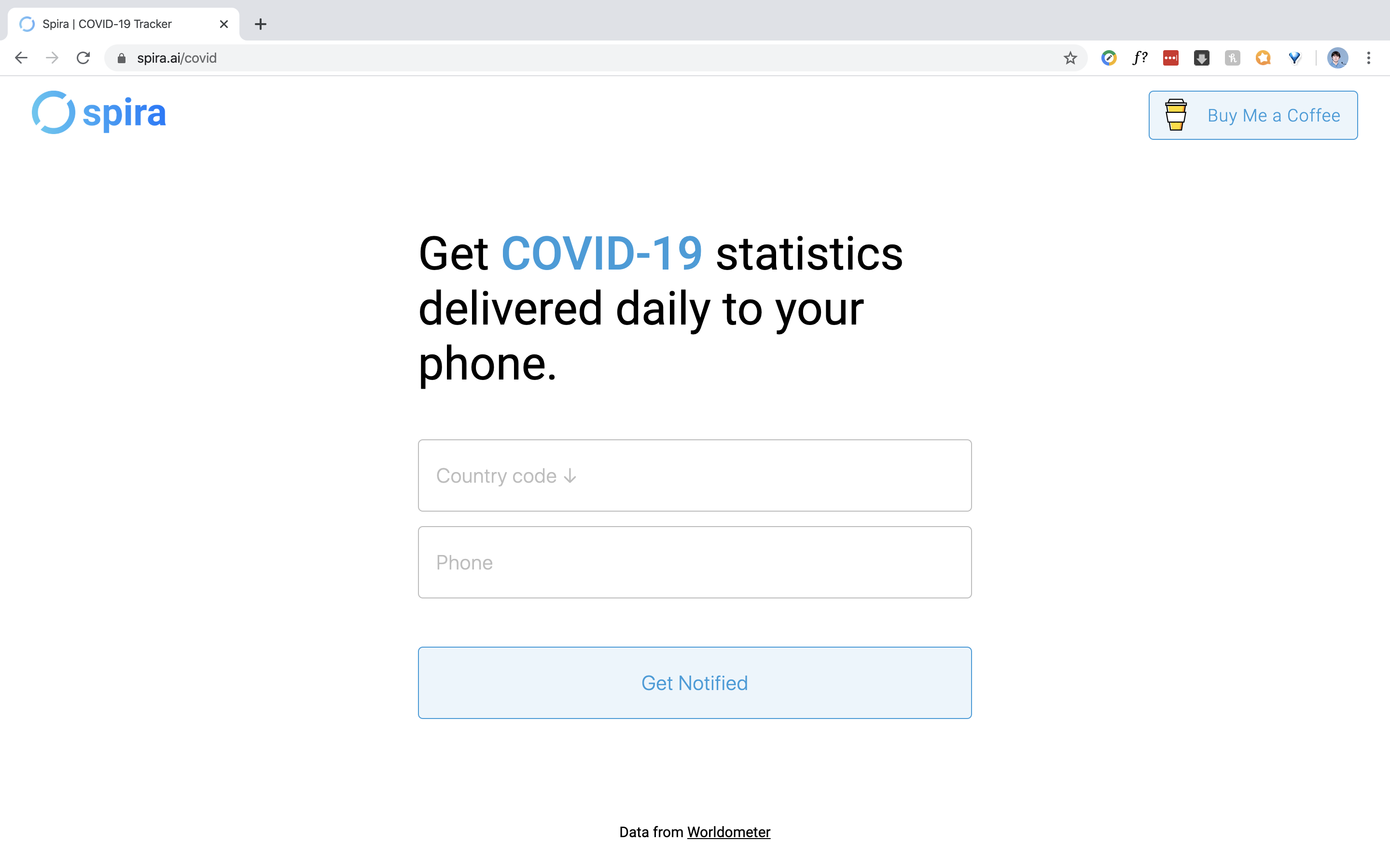 SMS COVID-19 Tracker gallery image