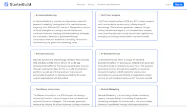 100% Free AI Business Idea Generator gallery image