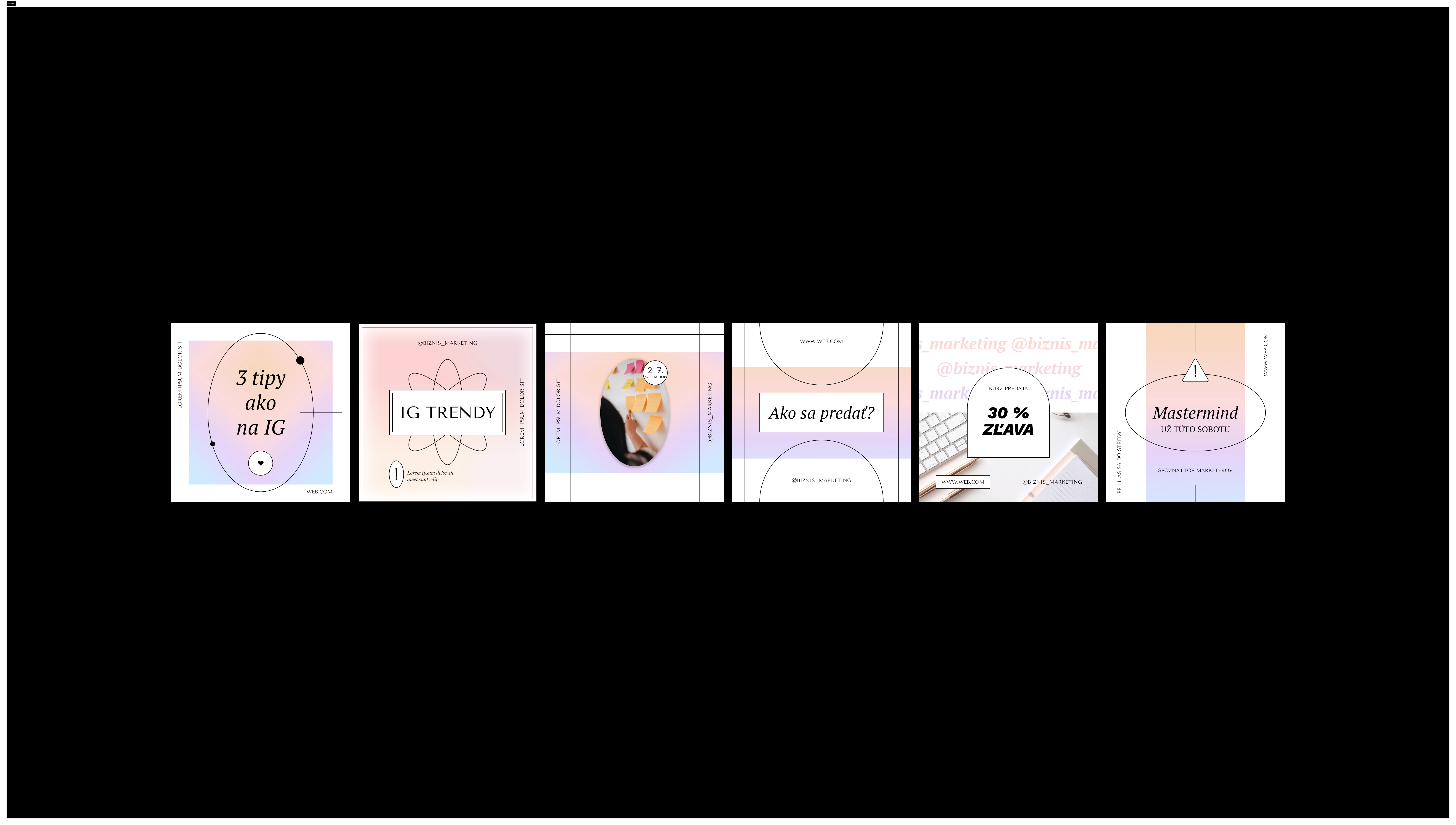 Editable Figma Templates for IG gallery image