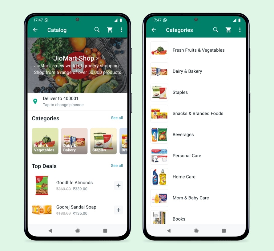 Trải nghiệm mua sắm trên WhatsApp media 1