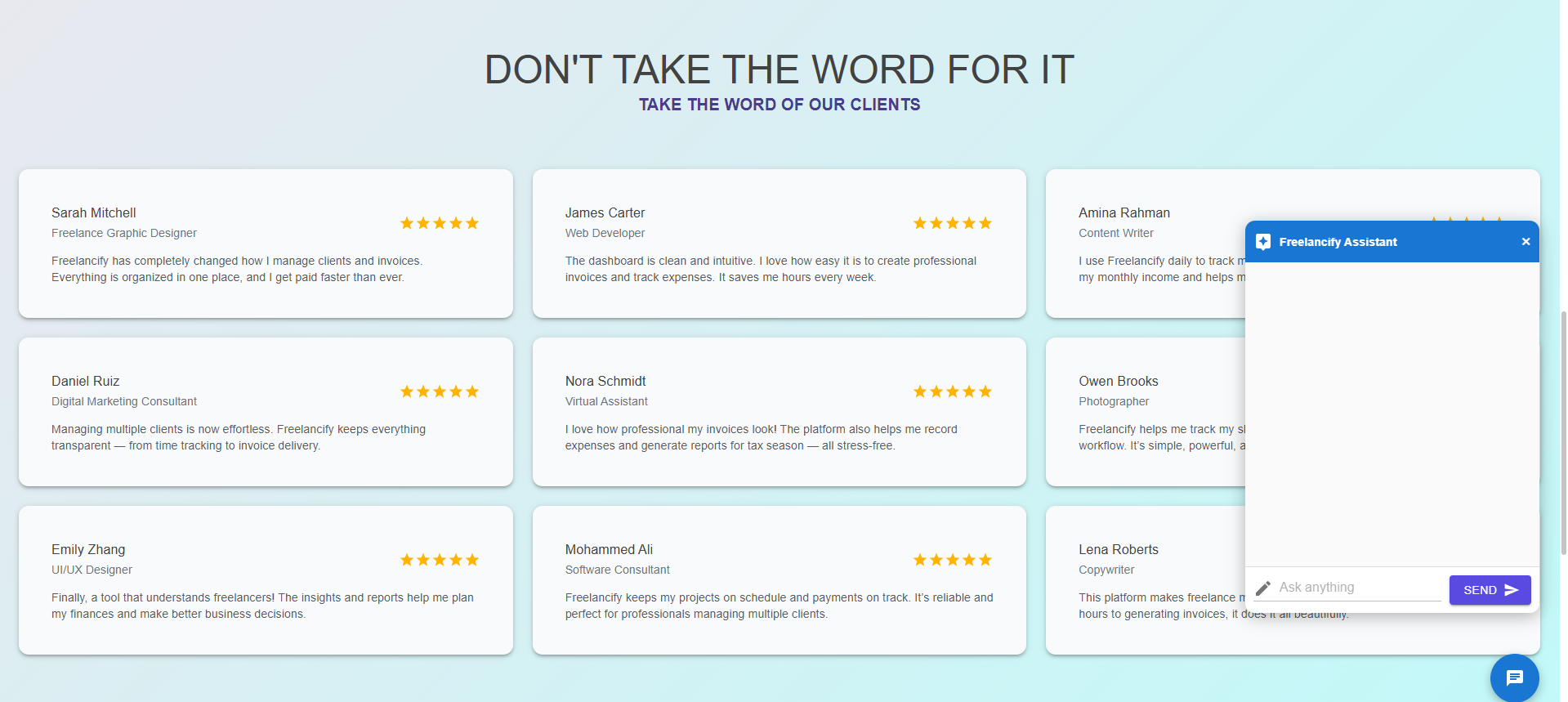 Freelancify gallery image