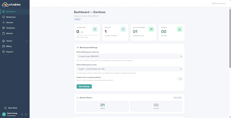 Initial release of InfoSlides screenshot 2