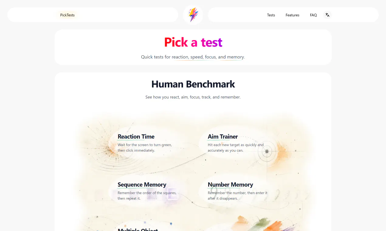 Pick a Test gallery image