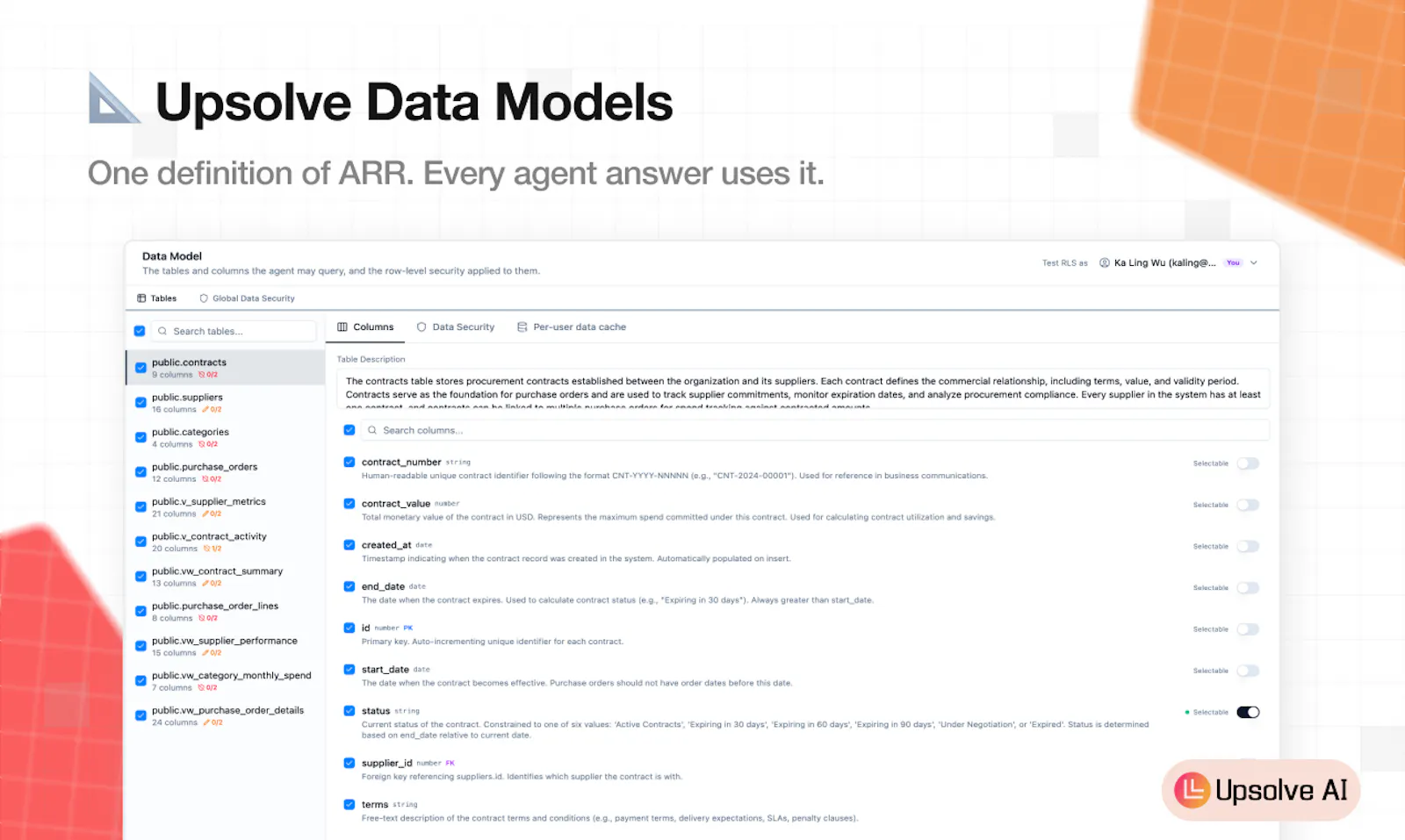 Upsolve Data Models screenshot 2