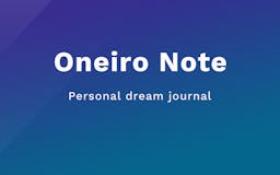 Oneiro Note media 1
