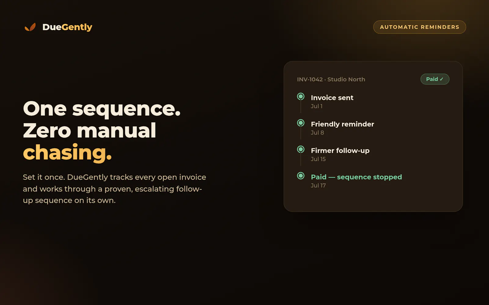 DueGently screenshot 1