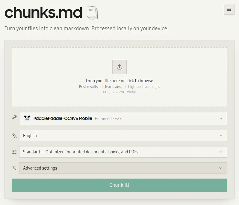 chunks.md 제품 배너