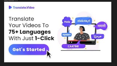 أداة ترجمة فيديو مدعومة بالذكاء الاصطناعي تتضمن أكثر من 75 لغة.
