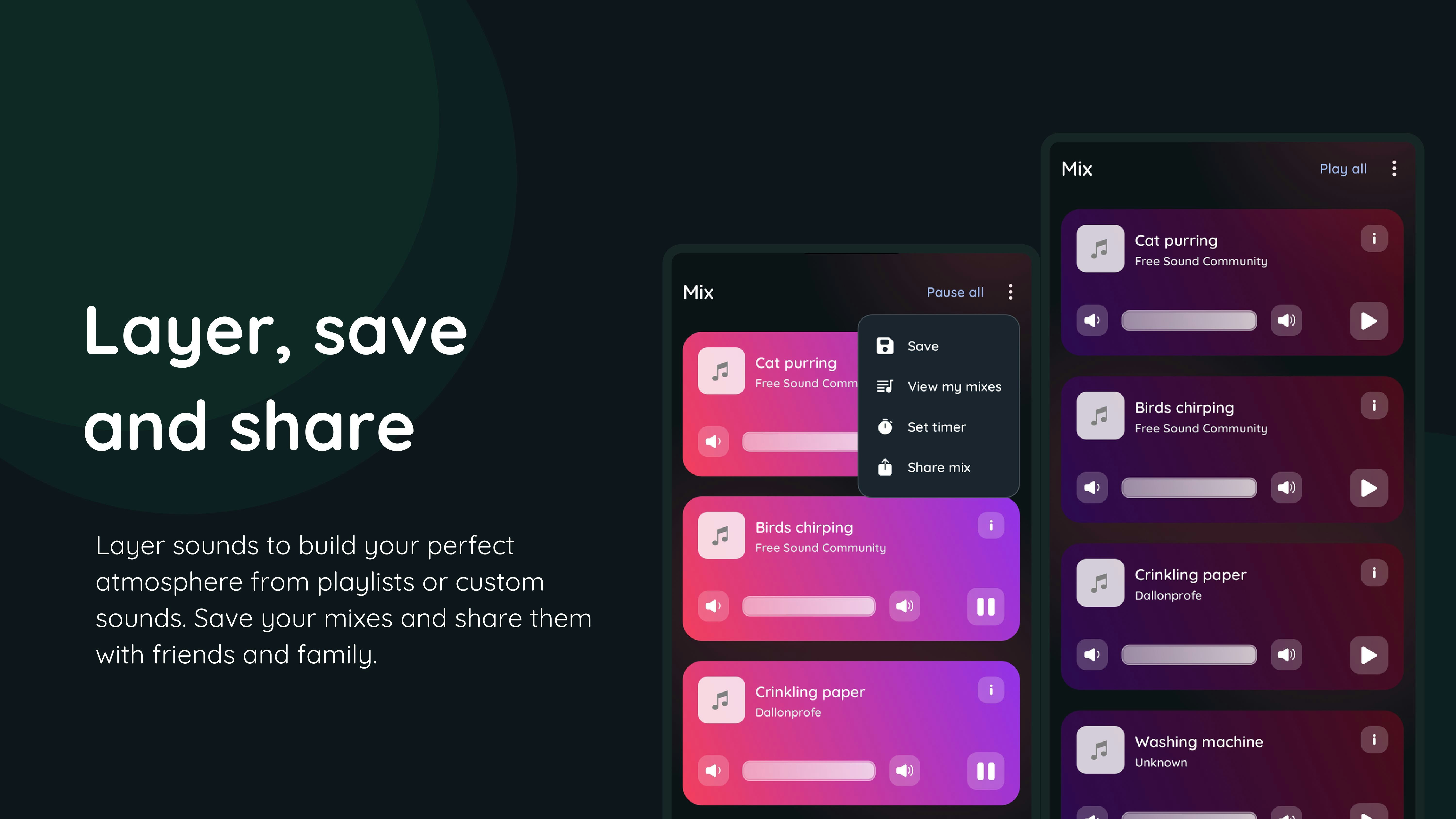Ambiee: Sleep & Meditation - Screenshot 4 showing product features and functionality