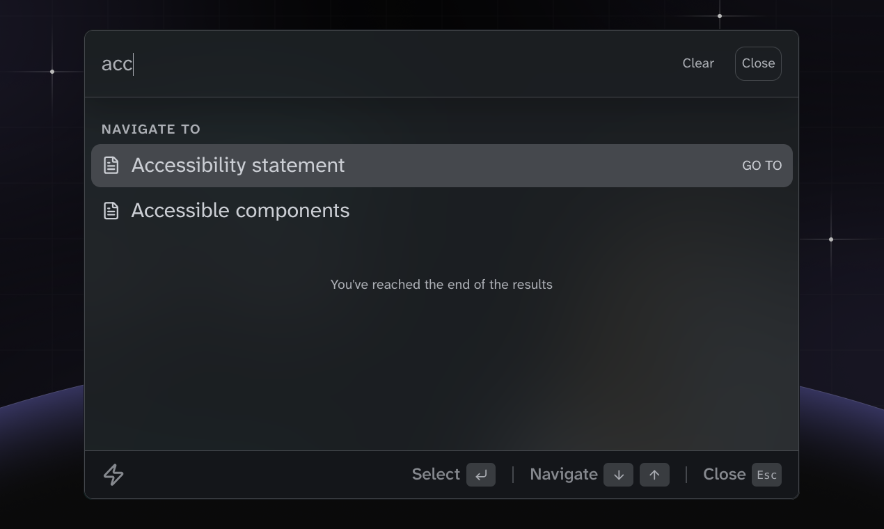 Accessible Astro Launcher gallery image