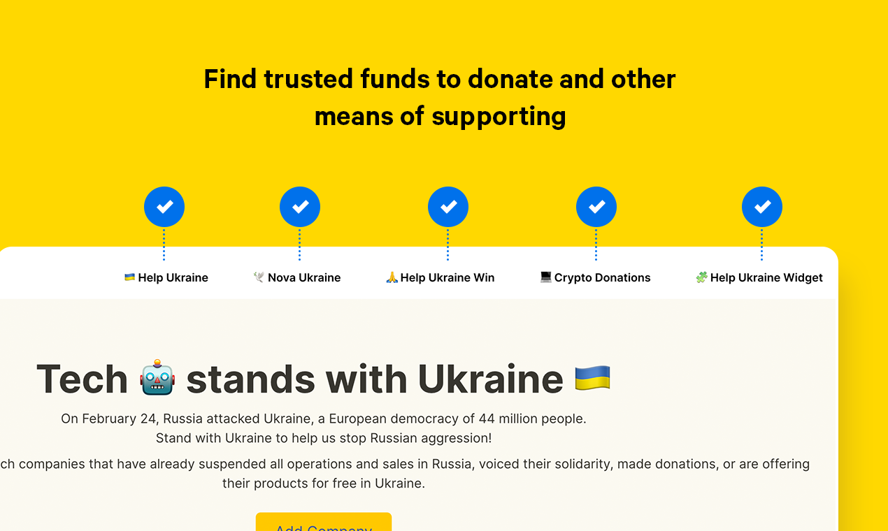 Tech Stands With Ukraine gallery image